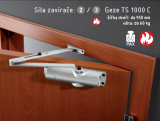 Zatvarač ACT Geze TS 1000 C (SREBRNI) - AC-T srebro