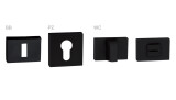 Rozeta za vrata MP TI RT 52x35 mm (BS) - MP BS (mat crna)