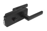 BRAVA za staklena vrata MP UNIQUE R8 sa ručkom HOSTA - WC (BS - Black mat) - MP BS (mat crna)