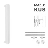 Kvaka za vrata MP FT - K40 40x20 mm UN (WS - Bijela mat) - kom - MP WS (bijeli mat)