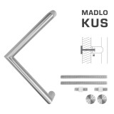 RUČKA MP šifra K14 Ø 30 mm UN - kom (BN - Četkani nehrđajući čelik) - MP BN (brušeni nehrđajući čelik)