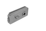 Staklena vrata LOCK UNIQUE R8 - WC (BN - brušeni nehrđajući čelik) - MP BN (brušeni nehrđajući čelik)