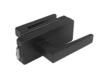 BRAVA za staklena vrata MP UNIQUE R8 sa ERICA ručkom bez prednje rupe (BS - Matte Black) - MP BS (mat crna)