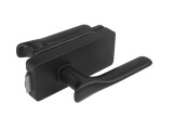 BRAVA za staklena vrata MP UNIQUE R8 sa ORCHIDE ručkom - bez prednje rupe (BS - Matte Black) - MP BS (mat crna)