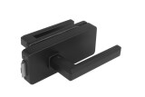 BRAVA za staklena vrata MP UNIQUE R8 sa ručkom RAFLESIA - bez prednjeg otvora (BS - Matte Black) - MP BS (mat crna)