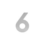 Kućni brojevi MP - LR - 60 mm - ljepilo (BN - Četkani nehrđajući čelik) - 6 ili 9 - MP BN (brušeni nehrđajući čelik)