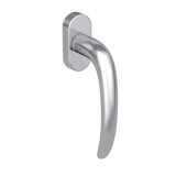 Ručka za euro prozore MP GK - DK - ULMER - R (BN - Brušeni nehrđajući čelik) - MP BN (brušeni nehrđajući čelik)