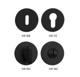 Rozeta za vrata MP TI - R 5S (BS - Mat crna) - MP BS (mat crna)