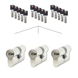 Set od 3 Richter EURO XCOLOR cilindrična uloška SET3.CRV