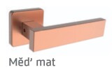 Okov za vrata ROSTEX CASTELO/H (BAKARNI MAT) - ROSTEX Měď mat
