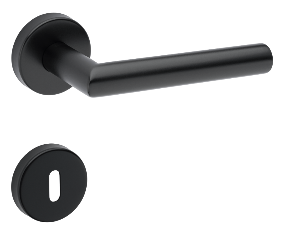 Okov za vrata MP TI - FAVORIT - R AP 2002 (BS - Black mat)