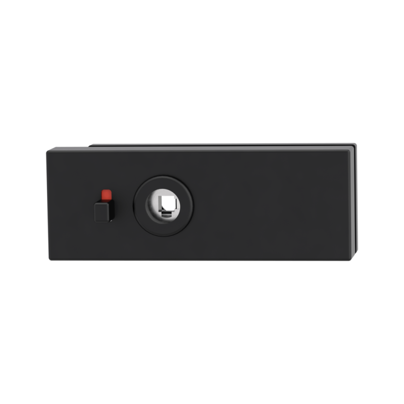 BRAVA za staklena vrata MP GK - PURISTO S - WC S2L - magnetna (BS - Black mat)