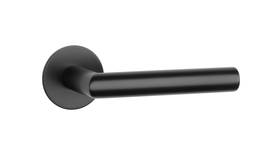 Okov za vrata MP SH - OVALNI - R 1750 3SM (BS - Crni mat)