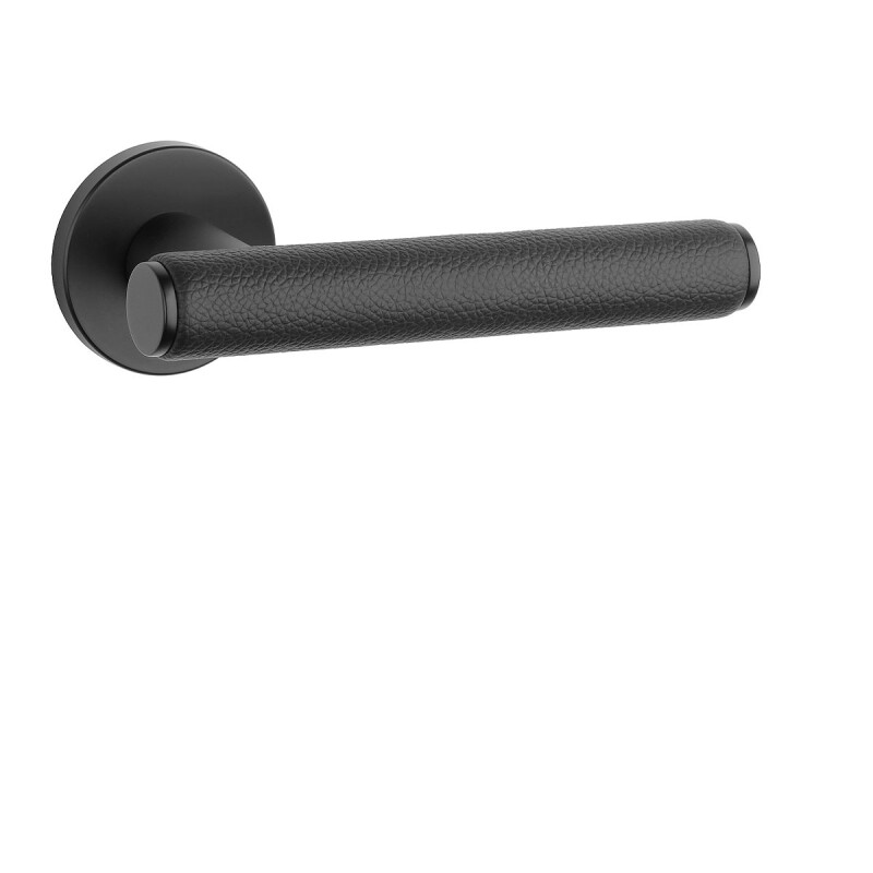 Okov za vrata MP AS - EGERIA - R 7S (BS - Crni mat / crna koža)