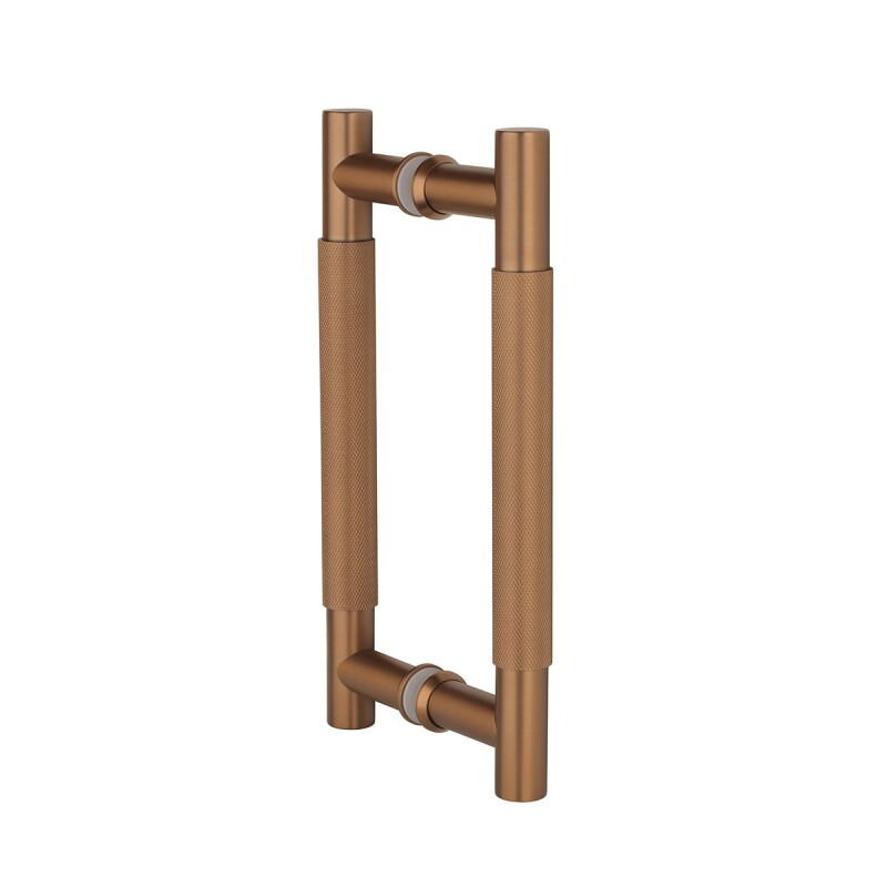 Kvaka za vrata MP SH 1770 - par (CUM PVD - mat bakreni PVD) - Duljina: 250 mm200 mmØ 20 mm