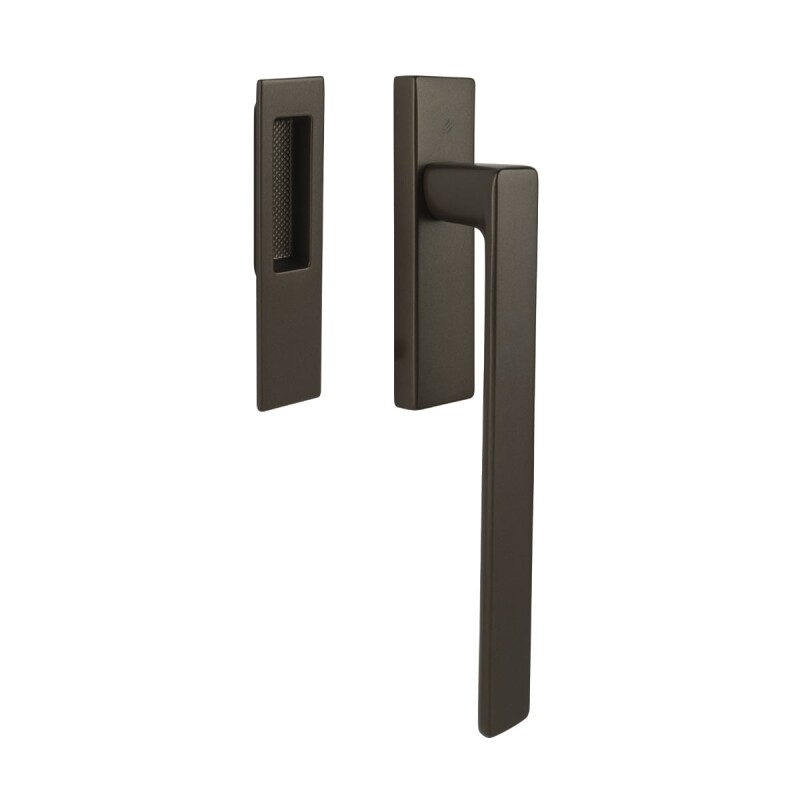 Klizna portalna ručka MP CB - HS PORTAL MOOD DUE - ručka/školjka (mat smeđa)