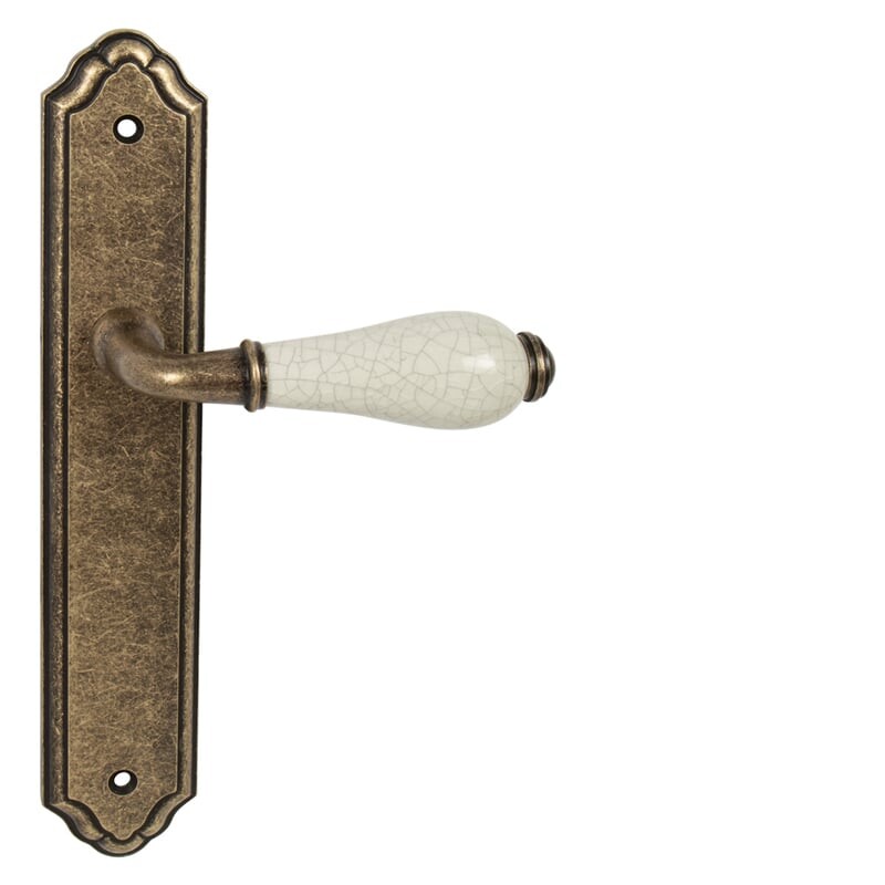 AKCIJA Okov za vrata MP - LEONTINA - SO (OBA - Antique bronze) - kugla/kvaka desna, PZ, razmak 90 mm