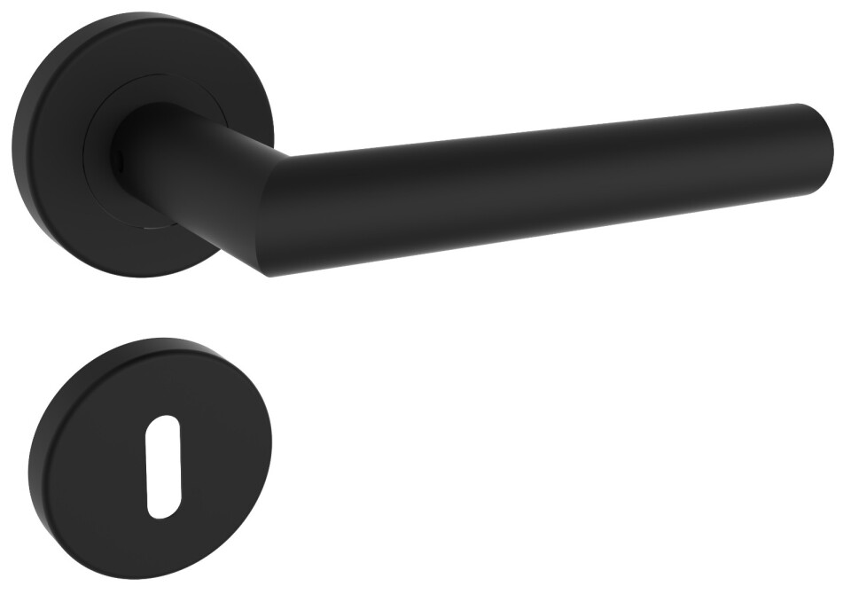 ROSTEX VIGO okov za vrata s klinovima (crni saten)