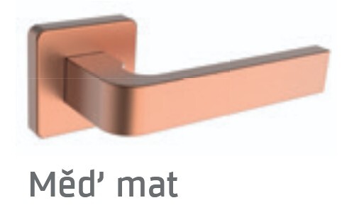 Okov za vrata ROSTEX DANTE/H s klinovima (BAKARNI MAT)