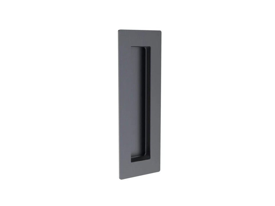 Školjke za klizna vrata ROSTEX kvadratne 50x150mm (MAT CRNA)