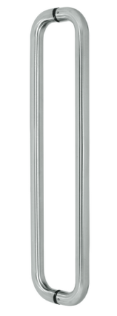 Kvaka EUROLATON za staklena i drvena vrata - 81 (inox)