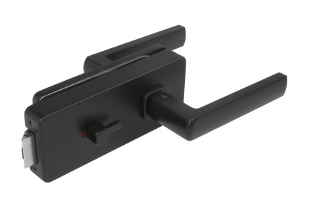 BRAVA za staklena vrata MP UNIQUE R8 sa ručkom HOSTA - WC (BS - Black mat)