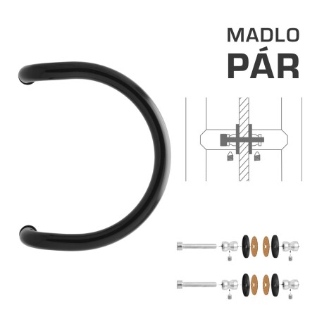 KVAKA MP M1 WA/AS-STAKLO - par (Crna RAL 9005)