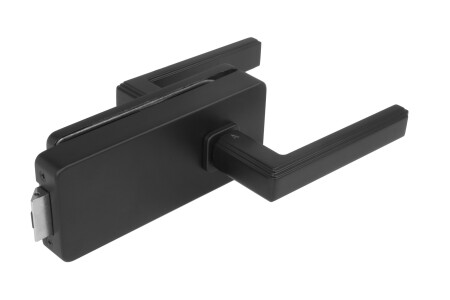 BRAVA za staklena vrata MP UNIQUE R8 sa ručkom RAFLESIA - bez stražnje rupe (BS - Matte Black)