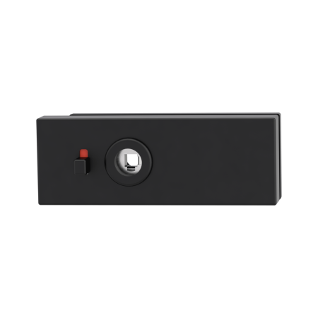 BRAVA za staklena vrata MP GK - PURISTO S - WC S2L - magnetna (BS - Black mat)