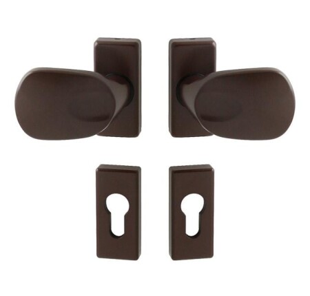 Kvaka za vrata MP WA - FELIX - UR (Smeđa (RAL 8017))