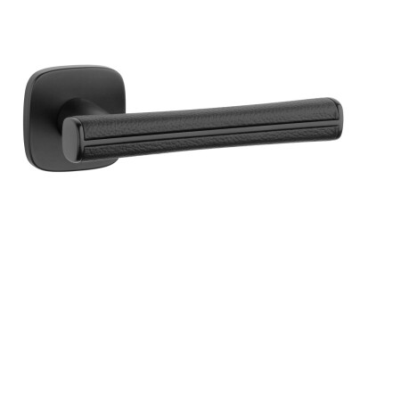 Okov za vrata MP AS - DAVIDIA - QR 7S (BS - Crni mat / crna koža)