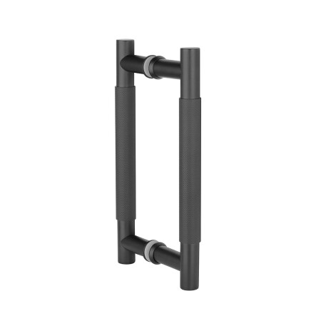 Kvaka za vrata MP SH 1770 - par (BS - Crna mat) - Duljina: 250 mm200 mmØ 20 mm