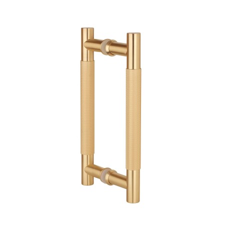 Kvaka za vrata MP SH 1770 - par (OLS - Brušeni mesing) - Duljina: 250 mm200 mmØ 20 mm