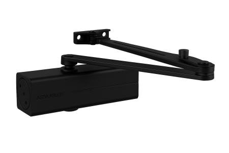 ASSA ABLOY DC200 samozatvarajuća vrata sa 190-krakim krakom (crna) - bez zasuna