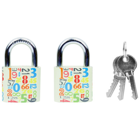 Klasična brava od lijevanog željeza sa šarenim tiskom RICHTER RV.OVAL.38.JU4