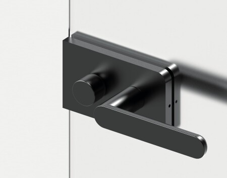 Brava za staklena vrata MP VM - TOTAL GLASS (BS - Mat crna)