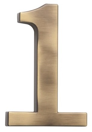 Kućni broj COBRA - 5 cm (OFS - brušena bronca)