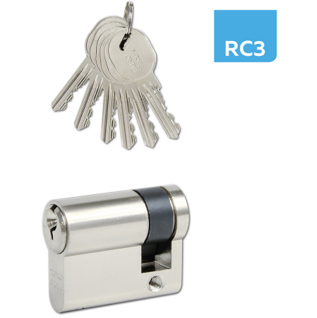Sigurnosni polucilindar RICHTER EURO SECURE (MAT NIKL) - RC3