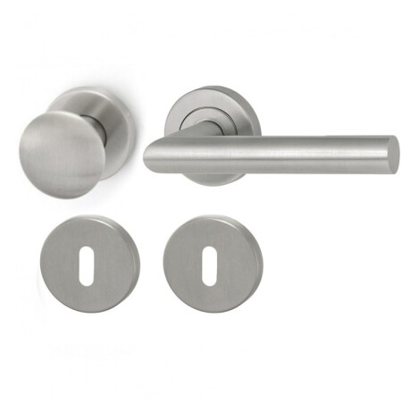 Okov za vrata HOLAR MT 00 s kuglom i okruglom rozetom (nehrđajući čelik)