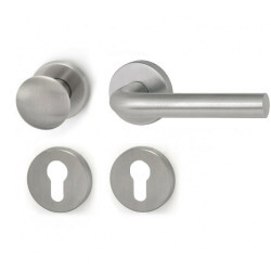 Okov za vrata HOLAR MT 01 s kuglom i okruglom rozetom (nehrđajući čelik)