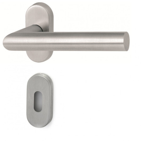 Okov za vrata HOLAR MT 00 s ovalnom rozetom (nehrđajući čelik)