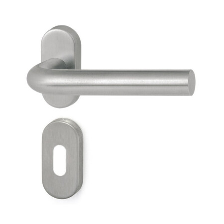 Okov za vrata HOLAR MT 01 s ovalnom rozetom (nehrđajući čelik)