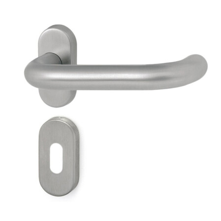 Okov za vrata HOLAR MT 02 s ovalnom rozetom (nehrđajući čelik)