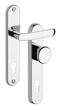 RASPRODAJA Sigurnosni okov ROSTEX 802/O BARYT - ručka/ručka, razmak 92 mm, debljina 60 mm (crna)