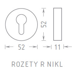 Rozeta za okov ACT R PZ (NICL)