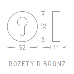 Rozeta za okove ACT R BB (BRONCA)