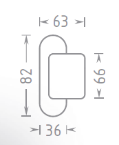 ACT ručka obojena OV (BIJELA)