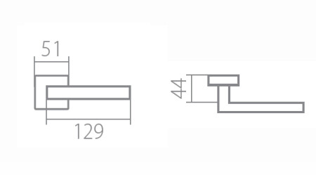 Okov za vrata TWIN VISTA P 639 HR (CH-SAT)