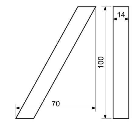Kućni brojevi RICHTER 3D RN.100LV (ALUMINIJ)