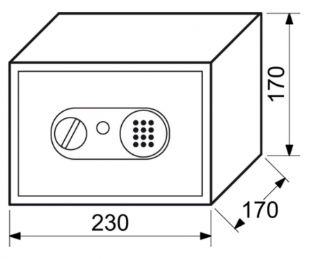sef s elektroničkom bravom RICHTER RS.17.EDN.B